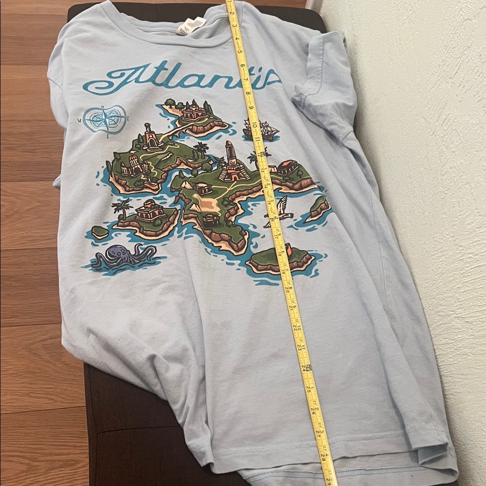 #1615+ Unisex’s Atlantis Graphic T‑Shirt in Light Blue - Picture 4 of 8